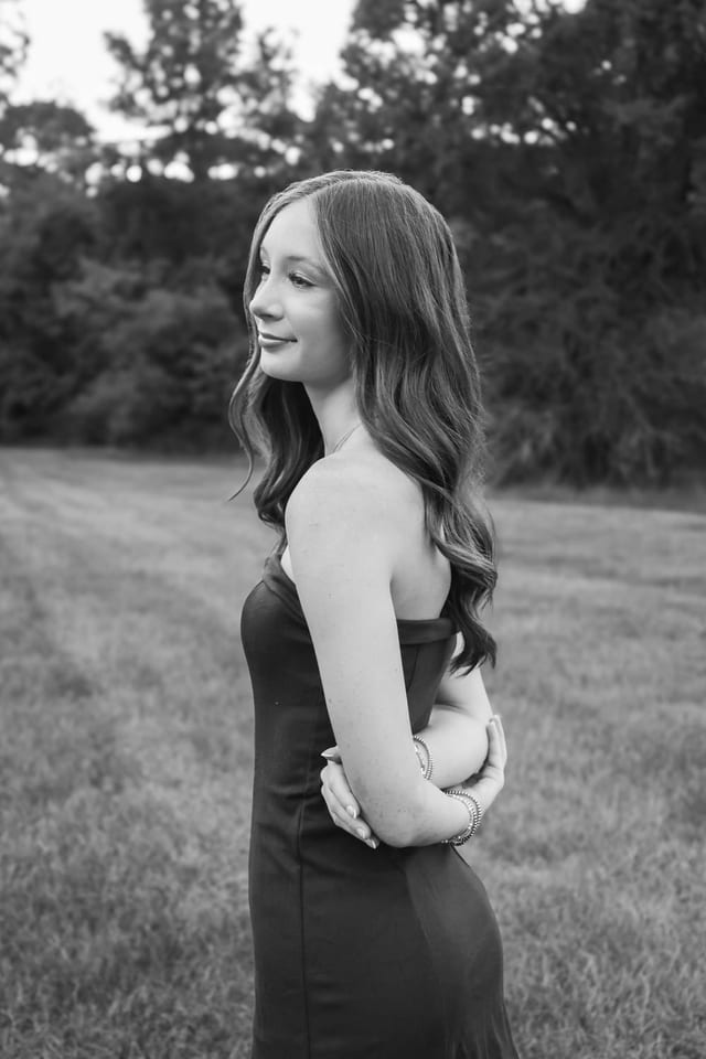 Black and white branding portrait